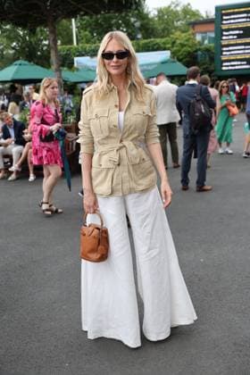 . 06 07 2025. London, United Kingdom. Poppy Delevingne arriving on day seven of the Wimbledon Tennis Championships in London.  xStephenxLockx xi-Imagesx IIM-26081-0003
