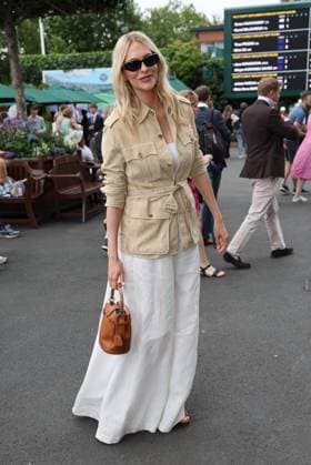 . 06 07 2025. London, United Kingdom. Poppy Delevingne arriving on day seven of the Wimbledon Tennis Championships in London.  xStephenxLockx xi-Imagesx IIM-26081-0005