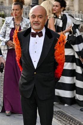 PFW Bal D Ete Outside Arrivals Christian Louboutin arriving at the Bal D Ete ahead of Haute Couture Fashion Week in Paris, France on July, 6, 2025. Photo by Julien Reynaud APS-Medias ABACAPRESS.COM Paris France  Copyright: xReynaudxJulien APS-Medias ABACAx