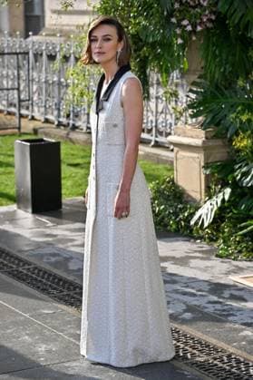 PFW Bal D Ete Outside Arrivals Keira Knightley arriving at the Bal D Ete ahead of Haute Couture Fashion Week in Paris, France on July, 6, 2025. Photo by Julien Reynaud APS-Medias ABACAPRESS.COM Paris France  Copyright: xReynaudxJulien APS-Medias ABACAx