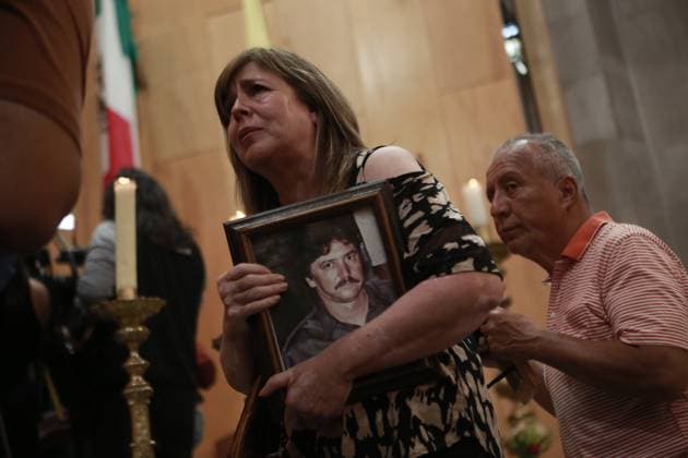 Mass held in Ciudad Juarez for families of crematorium victims CIUDAD JUAREZ, MEXICO - JULY 6: The Diocese of Ciudad Juarez held a Eucharistic mass on Sunday in memory of families who believe their loved ones were among the 383 bodies recently discovered at the Plenitud crematorium, on July 6, 2025 in Ciudad Juarez, Mexico. Bishop Jose Guadalupe Torres Campa led the service at the city’s cathedral, calling for unity and justice following the incident, which shocked the community and raised concerns over human dignity. Christian Torres Anadolu Ciudad Juarez Mexico. Editorial use only. Please get in touch for any other usage.  Copyright: x2025xAnadoluxChristianxTorresx