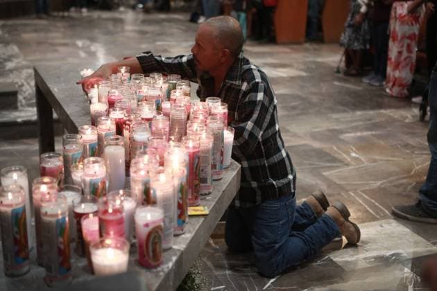 Mass held in Ciudad Juarez for families of crematorium victims CIUDAD JUAREZ, MEXICO - JULY 6: The Diocese of Ciudad Juarez held a Eucharistic mass on Sunday in memory of families who believe their loved ones were among the 383 bodies recently discovered at the Plenitud crematorium, on July 6, 2025 in Ciudad Juarez, Mexico. Bishop Jose Guadalupe Torres Campa led the service at the city’s cathedral, calling for unity and justice following the incident, which shocked the community and raised concerns over human dignity. Christian Torres Anadolu Ciudad Juarez Mexico. Editorial use only. Please get in touch for any other usage.  Copyright: x2025xAnadoluxChristianxTorresx