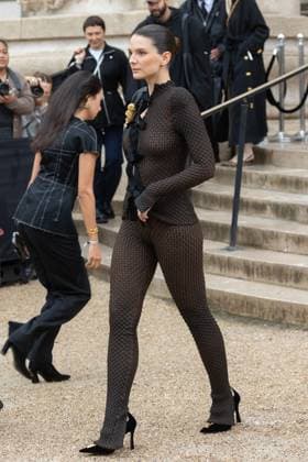 PFW Schiaparelli Outside Arrivals NB Josephine Japy arriving at the Schiaparelli show as part of Haute Couture Fashion Week on July 07, 2025 in Paris, France. Photo by Nasser Berzane ABACAPRESS.COM Paris France  Copyright: xBerzanexNasser ABACAx