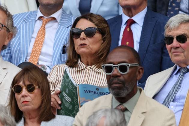 . 07 07 2025. London, United Kingdom. Royal Box including Sophie, Duchess of Edinburgh and King Frederik of Denmark on day eight of the Wimbledon Tennis Championships in London.  xStephenxLockx xi-Imagesx IIM-26082-0042