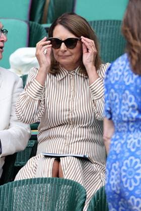 . 07 07 2025. London, United Kingdom. Royal Box including Sophie, Duchess of Edinburgh and King Frederik of Denmark on day eight of the Wimbledon Tennis Championships in London.  xStephenxLockx xi-Imagesx IIM-26082-0045
