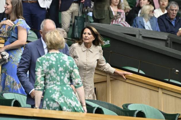 Tennis : Wimbledon -2025 - ITF - Tennis - Wimbledon - ITF - Ambiance Royal Box - Parents de Kate Middleton family - Angleterre GB  Copyright: xChryslenexCaillaud xPznewsx