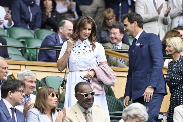 Tennis : Wimbledon -2025 - ITF - Tennis - Wimbledon - ITF - Ambiance Royal Box - Mirka et Roger Federer - Suisse GB  Copyright: xChryslenexCaillaud xPznewsx