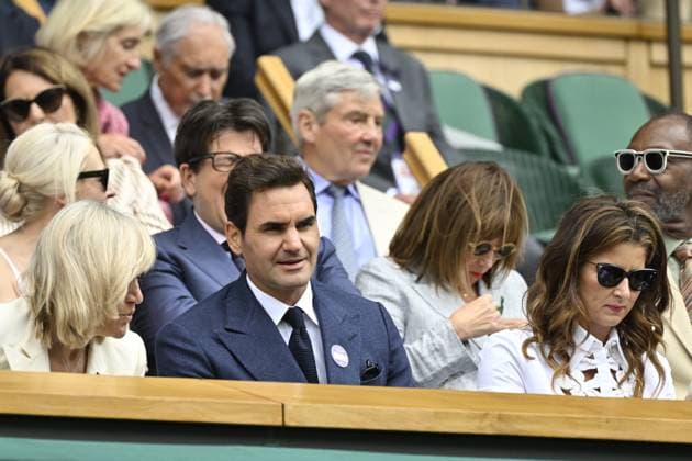 Tennis : Wimbledon -2025 - ITF - Tennis - Wimbledon - ITF - Ambiance Royal Box - Mirka et Roger Federer - Suisse GB  Copyright: xChryslenexCaillaud xPznewsx