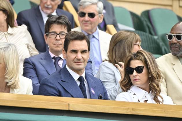 Tennis : Wimbledon -2025 - ITF - Tennis - Wimbledon - ITF - Ambiance Royal Box - Mirka et Roger Federer - Suisse GB  Copyright: xChryslenexCaillaud xPznewsx