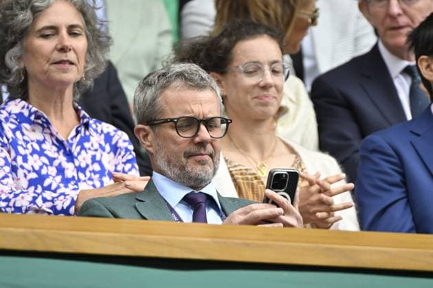 Tennis : Wimbledon -2025 - ITF - Tennis - Wimbledon - ITF - Ambiance Royal Box - Christian Roi du Danemark - King of Danemark GB  Copyright: xChryslenexCaillaud xPznewsx
