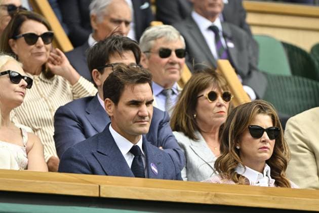 Tennis : Wimbledon -2025 - ITF - Tennis - Wimbledon - ITF - Ambiance Royal Box - Mirka et Roger Federer - Suisse GB  Copyright: xChryslenexCaillaud xPznewsx