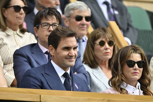 Tennis : Wimbledon -2025 - ITF - Tennis - Wimbledon - ITF - Ambiance Royal Box - Mirka et Roger Federer - Suisse GB  Copyright: xChryslenexCaillaud xPznewsx