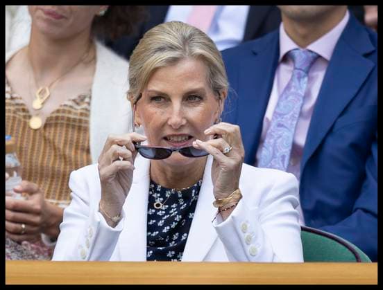. 07 07 2025. London, United Kingdom. Sophie, Duchess of Edinburgh in the Royal Box on day eight of the Wimbledon Tennis Championships in London.  xStephenxLockx xi-Imagesx IIM-26082-0053