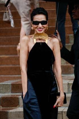 Farida Khelfa Arrivals at the Schiaparelli Haute Couture Collection Fall Winter 2025 2026 show as part of Paris Fashion Week PFW , in Paris, France, on July 07, 2025 Christophe Clovis Bestimage Arrivals at the Schiaparelli Haute Couture Fall Winter 2025 2026 show as part of Paris Fashion Week on July 07, 2025 in Paris, France Paris France  Copyright: xChristophexClovisx xBestimagexChristophexClovisx xBestimagex