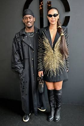 PFW Tony Ward Front Row Black M, Lea Djadja at the Tony Ward show as part of Haute Couture Fashion Week in Paris, France on July, 7, 2025. Photo by Julien Reynaud APS-Medias ABACAPRESS.COM Paris France  Copyright: xReynaudxJulien APS-Medias ABACAx