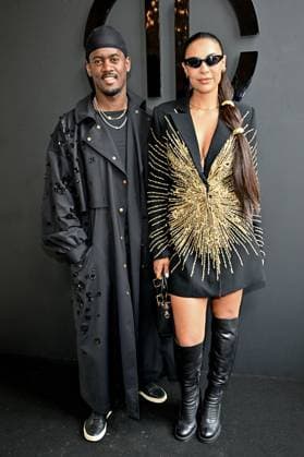 PFW Tony Ward Front Row Black M, Lea Djadja at the Tony Ward show as part of Haute Couture Fashion Week in Paris, France on July, 7, 2025. Photo by Julien Reynaud APS-Medias ABACAPRESS.COM Paris France  Copyright: xReynaudxJulien APS-Medias ABACAx