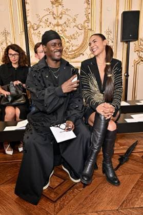 PFW Tony Ward Front Row Black M, Lea Djadja at the Tony Ward show as part of Haute Couture Fashion Week in Paris, France on July, 7, 2025. Photo by Julien Reynaud APS-Medias ABACAPRESS.COM Paris France  Copyright: xReynaudxJulien APS-Medias ABACAx