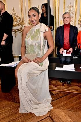 PFW Tony Ward Front Row Guest at the Tony Ward show as part of Haute Couture Fashion Week in Paris, France on July, 7, 2025. Photo by Julien Reynaud APS-Medias ABACAPRESS.COM Paris France  Copyright: xReynaudxJulien APS-Medias ABACAx