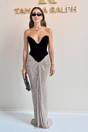 PFW Tamara Ralph Front Row Tamara Kalinic at the Tamara Ralph show as part of Haute Couture Fashion Week in Paris, France on July, 7, 2025. Photo by Julien Reynaud APS-Medias ABACAPRESS.COM Paris France  Copyright: xReynaudxJulien APS-Medias ABACAx