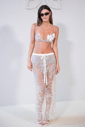 PFW Georges Hobeika Front Row AM Coco Schiffer attending the Georges Hobeika Haute Couture Fall Winter 2025 2026 show as part of Paris Fashion Week in Paris, France on July 07, 2025. Photo by Aurore Marechal ABACAPRESS.COM Paris France  Copyright: xMarechalxAurore ABACAx