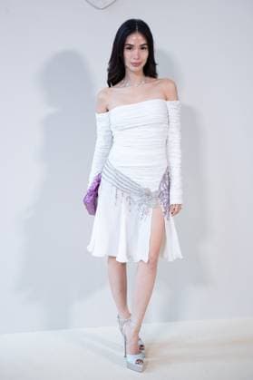PFW Georges Hobeika Front Row AM Heart Evangelista attending the Georges Hobeika Haute Couture Fall Winter 2025 2026 show as part of Paris Fashion Week in Paris, France on July 07, 2025. Photo by Aurore Marechal ABACAPRESS.COM Paris France  Copyright: xMarechalxAurore ABACAx