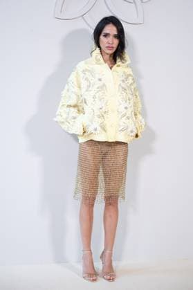 PFW Georges Hobeika Front Row AM Leila Ben Khalifa attending the Georges Hobeika Haute Couture Fall Winter 2025 2026 show as part of Paris Fashion Week in Paris, France on July 07, 2025. Photo by Aurore Marechal ABACAPRESS.COM Paris France  Copyright: xMarechalxAurore ABACAx