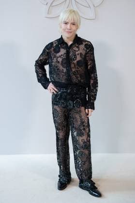 PFW Georges Hobeika Front Row AM Jacky Heung attending the Georges Hobeika Haute Couture Fall Winter 2025 2026 show as part of Paris Fashion Week in Paris, France on July 07, 2025. Photo by Aurore Marechal ABACAPRESS.COM Paris France  Copyright: xMarechalxAurore ABACAx