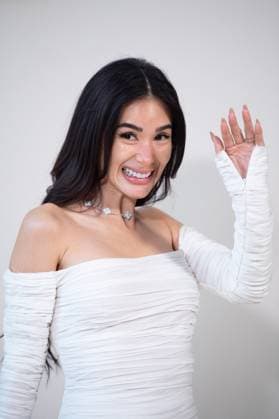 PFW Georges Hobeika Front Row AM Heart Evangelista attending the Georges Hobeika Haute Couture Fall Winter 2025 2026 show as part of Paris Fashion Week in Paris, France on July 07, 2025. Photo by Aurore Marechal ABACAPRESS.COM Paris France  Copyright: xMarechalxAurore ABACAx