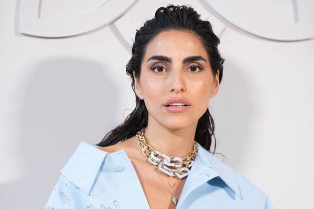 PFW Georges Hobeika Front Row AM Farnoush Hamidian attending the Georges Hobeika Haute Couture Fall Winter 2025 2026 show as part of Paris Fashion Week in Paris, France on July 07, 2025. Photo by Aurore Marechal ABACAPRESS.COM Paris France  Copyright: xMarechalxAurore ABACAx