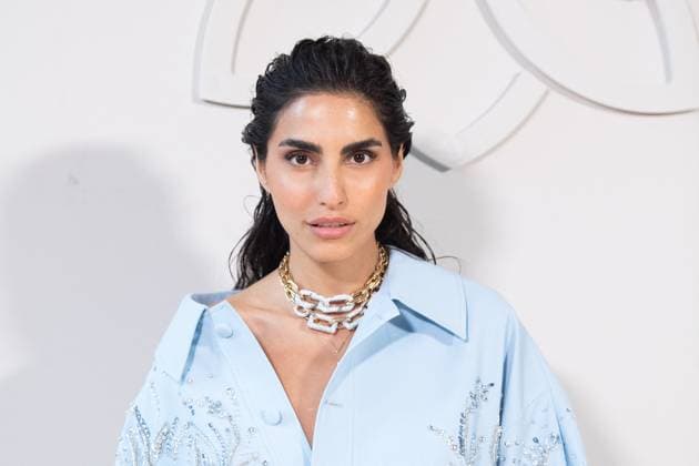 PFW Georges Hobeika Front Row AM Farnoush Hamidian attending the Georges Hobeika Haute Couture Fall Winter 2025 2026 show as part of Paris Fashion Week in Paris, France on July 07, 2025. Photo by Aurore Marechal ABACAPRESS.COM Paris France  Copyright: xMarechalxAurore ABACAx