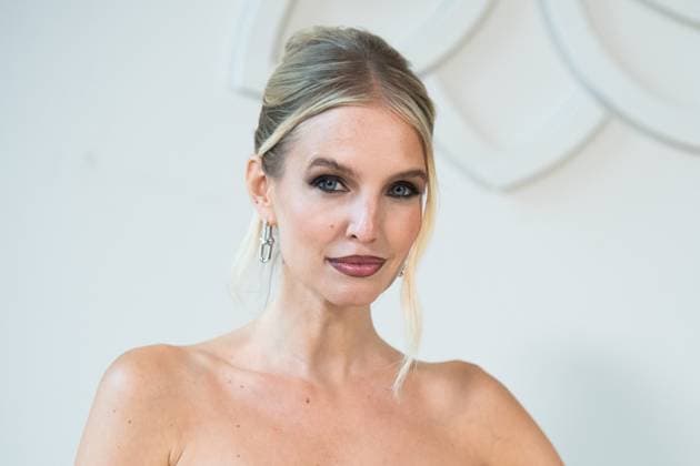 PFW Georges Hobeika Front Row AM Leonie Hanne attending the Georges Hobeika Haute Couture Fall Winter 2025 2026 show as part of Paris Fashion Week in Paris, France on July 07, 2025. Photo by Aurore Marechal ABACAPRESS.COM Paris France  Copyright: xMarechalxAurore ABACAx