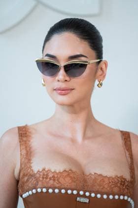 PFW Georges Hobeika Front Row AM Pia Wurtzbach attending the Georges Hobeika Haute Couture Fall Winter 2025 2026 show as part of Paris Fashion Week in Paris, France on July 07, 2025. Photo by Aurore Marechal ABACAPRESS.COM Paris France  Copyright: xMarechalxAurore ABACAx