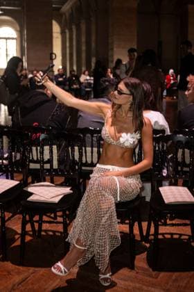 PFW - Georges Hobeika Front Row Coco Schiffer attends the Georges Hobeika Haute Couture Fall Winter 2025-2026 show, as part of Paris Fashion Week in Paris, France on July 7, 2025. Photo by Ammar Abd Rabbo ABACAPRESS.COM Paris France  Copyright: xAbdxRabboxAmmar ABACAx