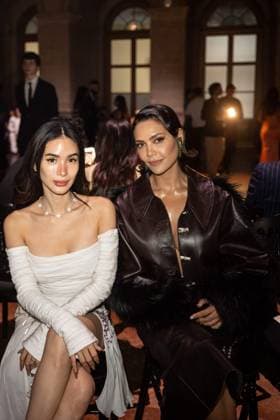 PFW - Georges Hobeika Front Row L-R : Heart Evangelista and Esha Gupta attend the Georges Hobeika Haute Couture Fall Winter 2025-2026 show, as part of Paris Fashion Week in Paris, France on July 7, 2025. Photo by Ammar Abd Rabbo ABACAPRESS.COM Paris France  Copyright: xAbdxRabboxAmmar ABACAx