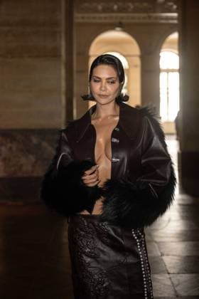PFW - Georges Hobeika Front Row Esha Gupta attends the Georges Hobeika Haute Couture Fall Winter 2025-2026 show, as part of Paris Fashion Week in Paris, France on July 7, 2025. Photo by Ammar Abd Rabbo ABACAPRESS.COM Paris France  Copyright: xAbdxRabboxAmmar ABACAx