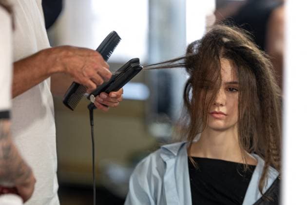 PFW - Georges Hobeika Backstage Models seen backstage prior to the Georges Hobeika Haute Couture Autumn Winter 2025-2026 show, as part of Paris Fashion Week in Paris, France on July 7, 2025. Photo by Ammar Abd Rabbo ABACAPRESS.COM Paris France  Copyright: xAbdxRabboxAmmar ABACAx