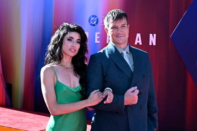 Tania Raymondeand Nathan Fillion at the world premiere of the movie Superman at the TCL Chinese Theatre Los Angeles, 07 07 2025 Foto:xD.xStarbuckx xFuturexImagex superman_la_5742