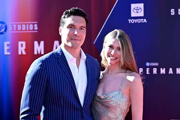 Will Reeve with his fiancée Amanda Dubin at the world premiere of the movie Superman at the TCL Chinese Theatre Los Angeles, 07 07 2025 Foto:xD.xStarbuckx xFuturexImagex superman_la_5814