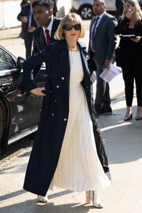 PFW Chanel Outside Arrivals NB Anna WIntour arriving at the Chanel show as part of Haute Couture Fashion Week on July 08, 2025 in Paris, France. Photo by Nasser Berzane ABACAPRESS.COM Paris France  Copyright: xBerzanexNasser ABACAx