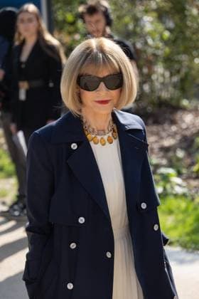 PFW Chanel Outside Arrivals NB Anna WIntour arriving at the Chanel show as part of Haute Couture Fashion Week on July 08, 2025 in Paris, France. Photo by Nasser Berzane ABACAPRESS.COM Paris France  Copyright: xBerzanexNasser ABACAx