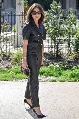 PFW Chanel Outside Arrivals Elsa Zylberstein at the Chanel show as part of Haute Couture Fashion Week in Paris, France on July, 8, 2025. Photo by Julien Reynaud APS-Medias ABACAPRESS.COM Paris France  Copyright: xReynaudxJulien APS-Medias ABACAx