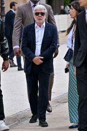PFW Chanel Outside Arrivals George Lucas at the Chanel show as part of Haute Couture Fashion Week in Paris, France on July, 8, 2025. Photo by Julien Reynaud APS-Medias ABACAPRESS.COM Paris France  Copyright: xReynaudxJulien APS-Medias ABACAx