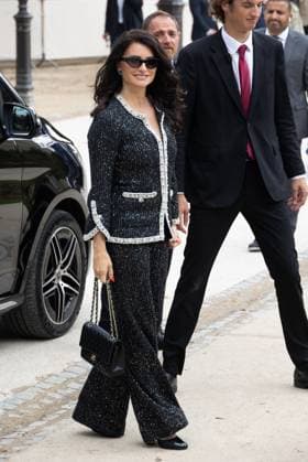 PFW Chanel Outside Arrivals NB Penelope Cruz arriving at the Chanel show as part of Haute Couture Fashion Week on July 08, 2025 in Paris, France. Photo by Nasser Berzane ABACAPRESS.COM Paris France  Copyright: xBerzanexNasser ABACAx