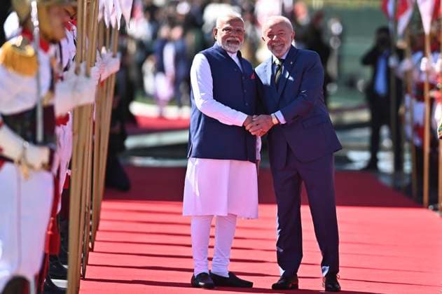 News Themen der Woche KW28 BRASiLIA, DF - 08.07.2025: PRESIDENTE LULA RECEBE NARENDRA MODI - Photo, President Lula and Narenda Modi. This Tuesday (8) President Lula receives an official visit from the Prime Minister of the Republic of India, Narendra Modi at the Alvorada Palace in Brasilia. x2767113x  TonxMolina