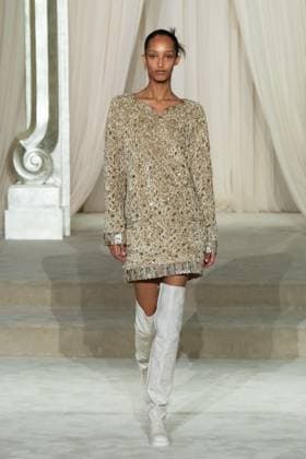 PFW Chanel Runway AM A model walks the runway during the Chanel Haute Couture Fall Winter 2025 2026 show as part of Paris Fashion Week in Paris, France on July 08, 2025. Photo by Aurore Marechal ABACAPRESS.COM Paris France  Copyright: xMarechalxAurore ABACAx