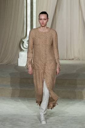 PFW Chanel Runway AM A model walks the runway during the Chanel Haute Couture Fall Winter 2025 2026 show as part of Paris Fashion Week in Paris, France on July 08, 2025. Photo by Aurore Marechal ABACAPRESS.COM Paris France  Copyright: xMarechalxAurore ABACAx