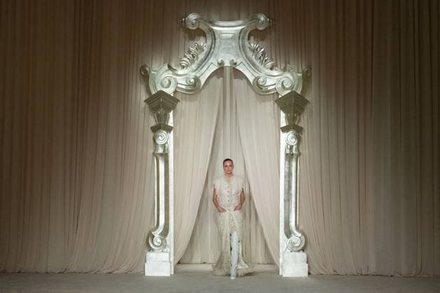 PFW Chanel Runway AM A model walks the runway during the Chanel Haute Couture Fall Winter 2025 2026 show as part of Paris Fashion Week in Paris, France on July 08, 2025. Photo by Aurore Marechal ABACAPRESS.COM Paris France  Copyright: xMarechalxAurore ABACAx