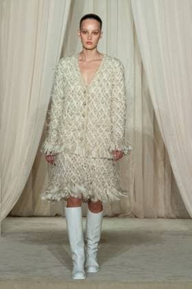 PFW Chanel Runway AM A model walks the runway during the Chanel Haute Couture Fall Winter 2025 2026 show as part of Paris Fashion Week in Paris, France on July 08, 2025. Photo by Aurore Marechal ABACAPRESS.COM Paris France  Copyright: xMarechalxAurore ABACAx