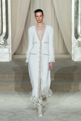 PFW Chanel Runway AM A model walks the runway during the Chanel Haute Couture Fall Winter 2025 2026 show as part of Paris Fashion Week in Paris, France on July 08, 2025. Photo by Aurore Marechal ABACAPRESS.COM Paris France  Copyright: xMarechalxAurore ABACAx