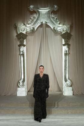 PFW Chanel Runway AM A model walks the runway during the Chanel Haute Couture Fall Winter 2025 2026 show as part of Paris Fashion Week in Paris, France on July 08, 2025. Photo by Aurore Marechal ABACAPRESS.COM Paris France  Copyright: xMarechalxAurore ABACAx